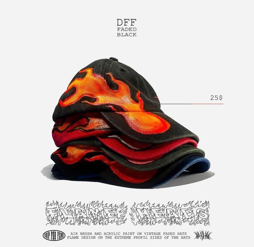 DFF Flame Hat Blue