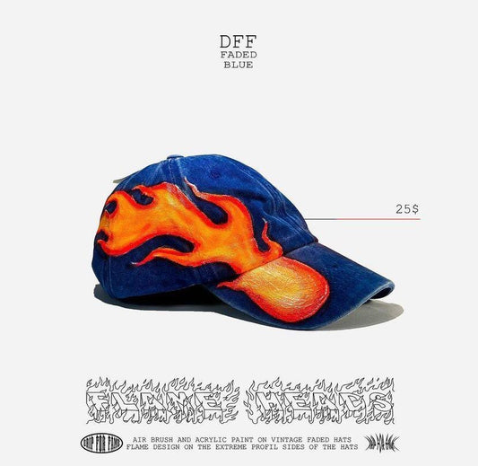 DFF Flame Hat Blue
